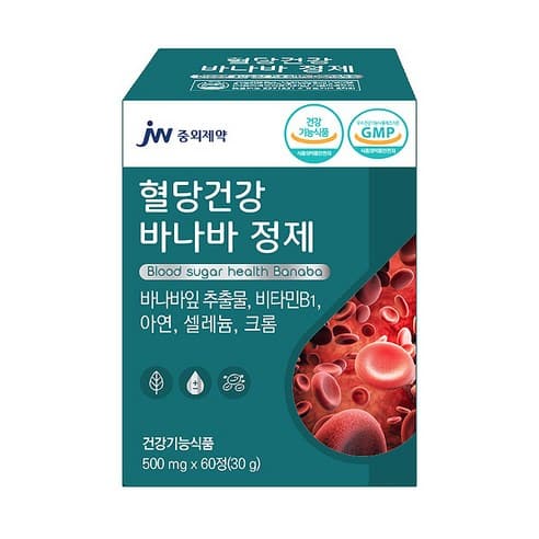 JW중외제약 혈당건강 바나바정제
